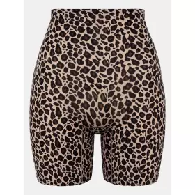 Soft Stretch Shorts Med Langt Ben, Leopard