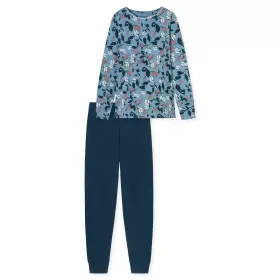 Pyjamas Lang Ærme, Blå Multicolor