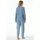 Schiesser - Pyjamas Lang Ærme, Blue Grey