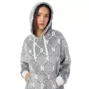 DKNY - Signature Hooded lounger, Frosted Grey logo