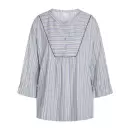 CCDK Copenhagen - Ninna Natbluse 3/4 Ærme, Faded Denim Stripe