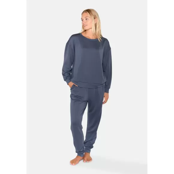 CCDK Copenhagen - Svea Natbluse Lang Ærme, Ombre Blue