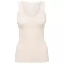 Calida - Richesse Lace Tank Top, Uld/Silke Råhvid