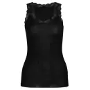 Calida - Richesse Lace Tank Top, Uld/Silke Sort