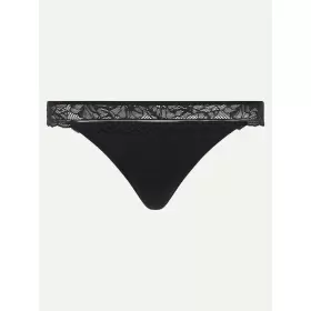 Floral Touch Tanga, Black