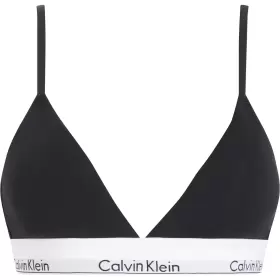 Lightly Lined Triangle Bra, Black