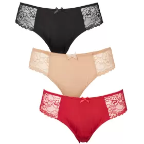 Lace Tai 3-Pack, Red