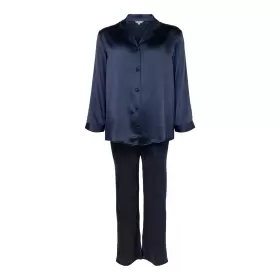 Pure Silk Pyjamas, Indigo