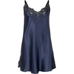 Pure Silk Slip, Indigo