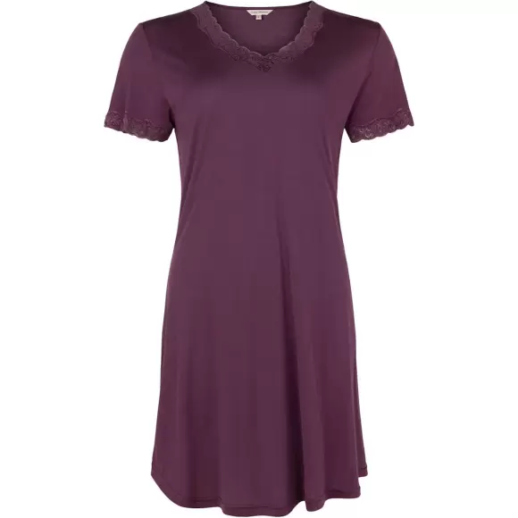 Wiki - Silk Jersey Natkjole, Italian Plum