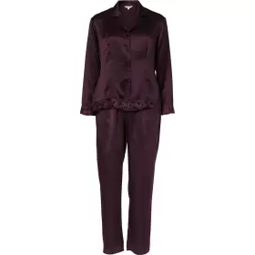 Pure Silk Pyjamas, Italian Plum