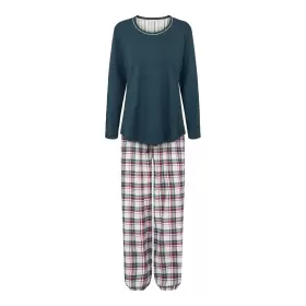 Cotton Flannel Pyjamas, Indigo