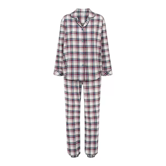 Wiki - Cotton Flannel Pyjamas, Blue/Red Checks