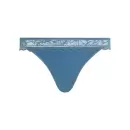 Femilet - Floral Touch Tanga, Jeans Blue