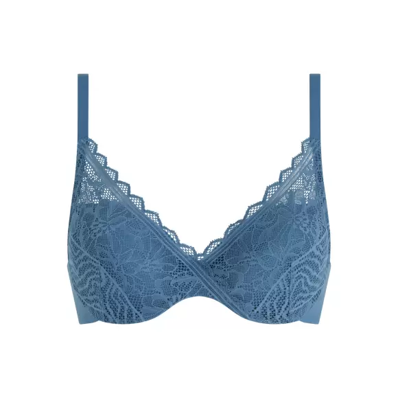 Femilet - Floral Touch Bra Fill, Jeans Blue