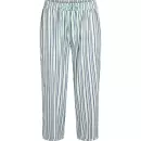 Wiki - Bambus Pyjamas Kort Ærme, Blue Grey Stripe