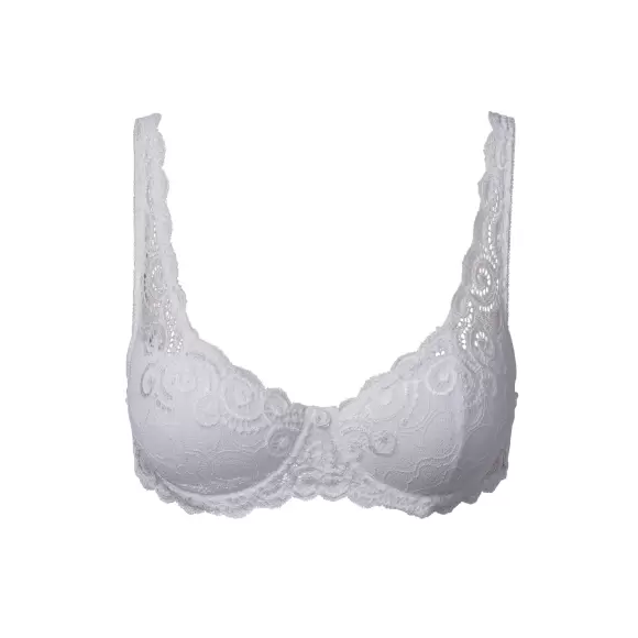 TROFÉ - Irene Padded Bra, White