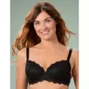 TROFÉ - Julia Lace Padded Bra, Black