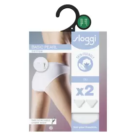 Sloggi Basic Pearl Tai 2-Pak, Hvid