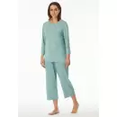 Schiesser - Pyjamas 3/4 Ærme, Jade Green