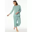 Schiesser - Pyjamas 3/4 Ærme, Jade Green