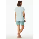 Schiesser - Pyjamas Kort Ærme/Shorts, Jade Green