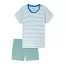 Schiesser - Pyjamas Kort Ærme/Shorts, Jade Green